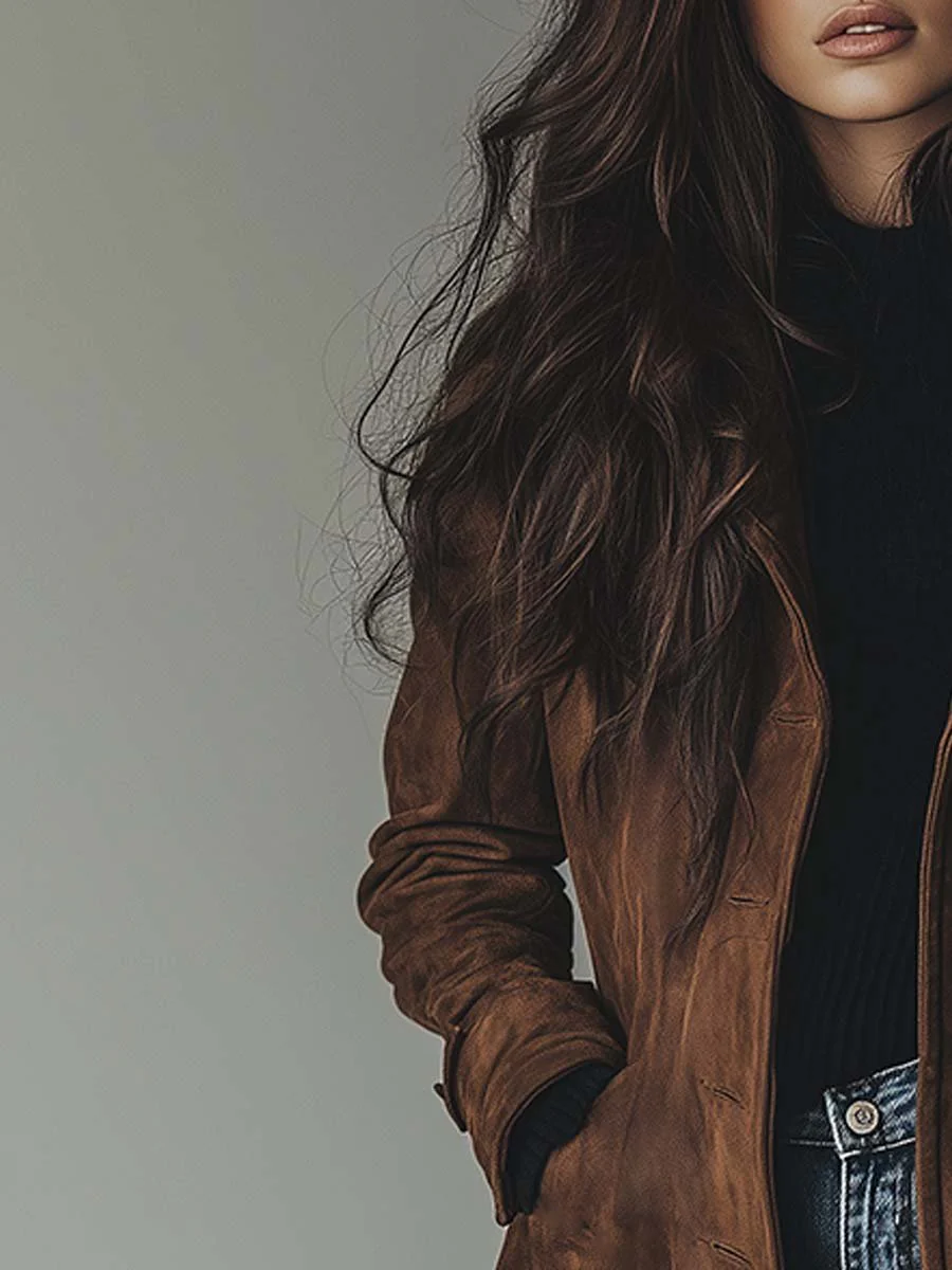 Classic Longline Overcoat with Double Breasted Front