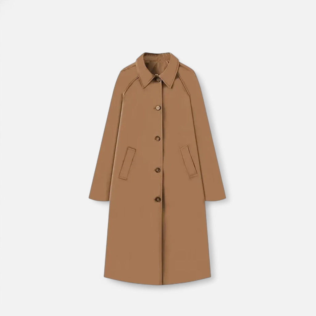 Heritage Loose Single Breasted Long Trench Coat for Women