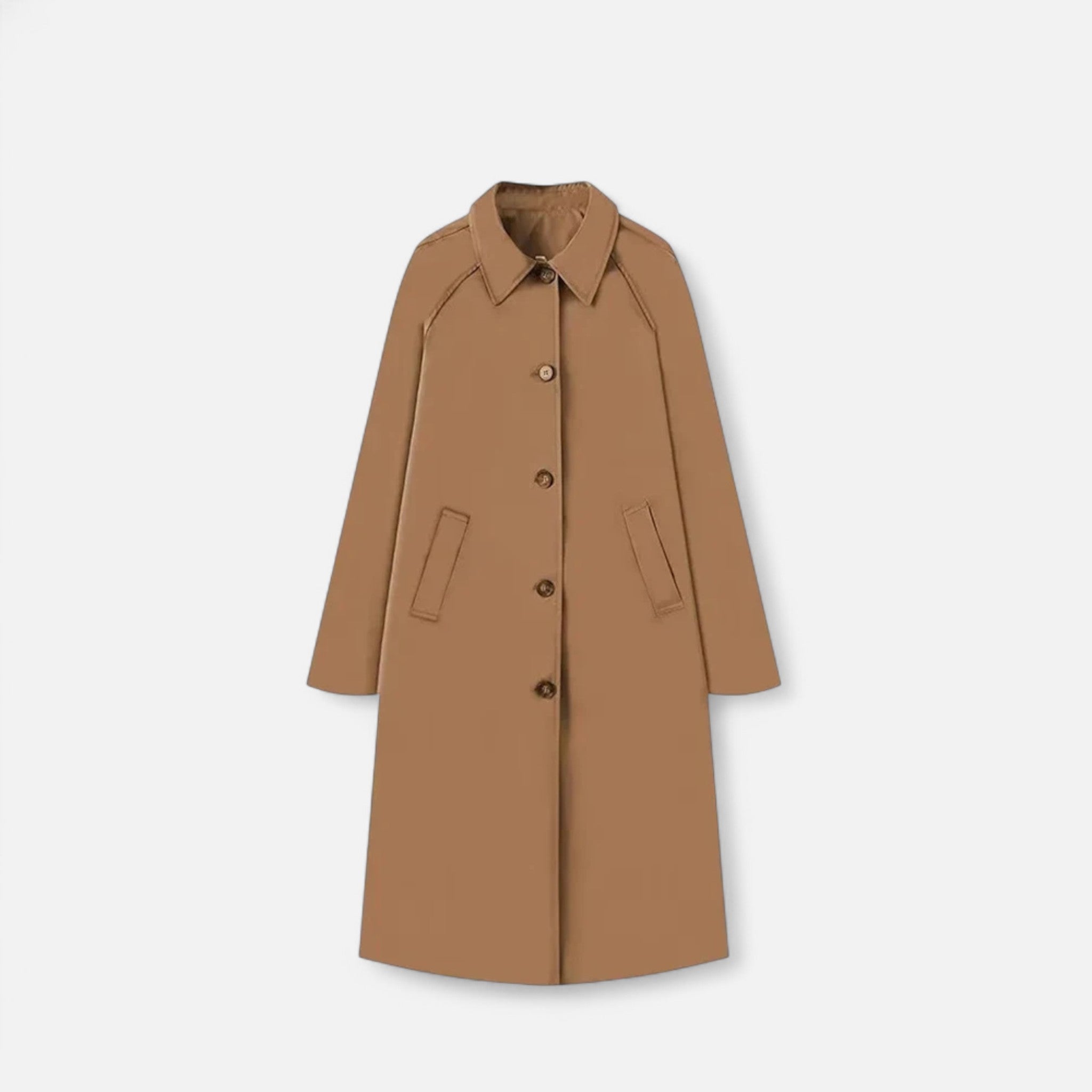 Heritage Loose Single Breasted Long Trench Coat for Women