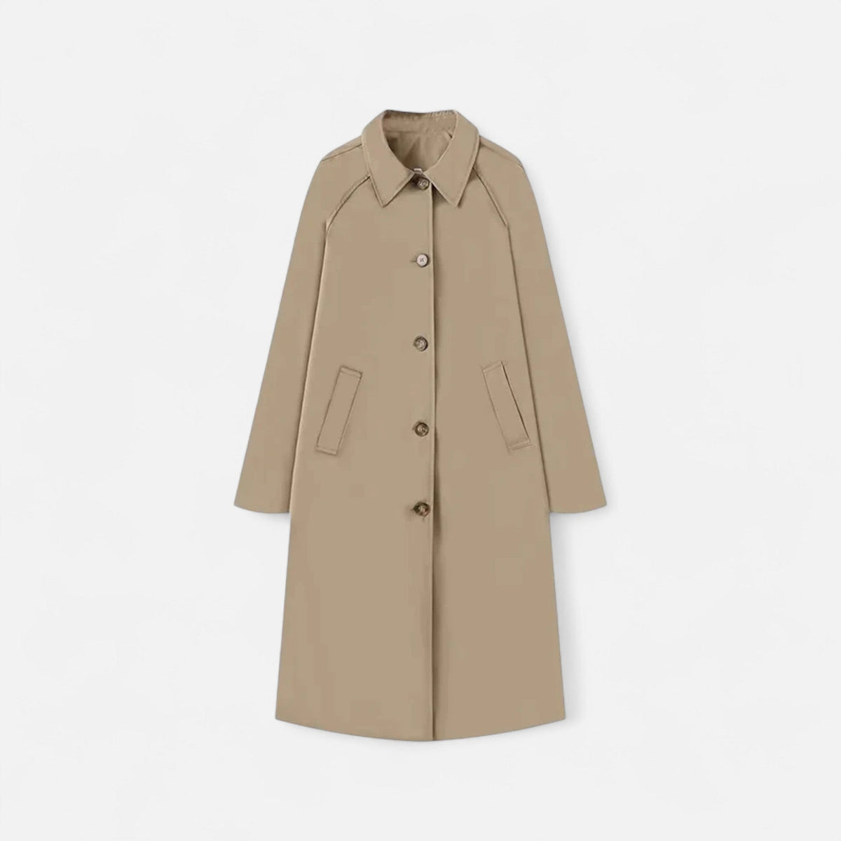 Heritage Loose Single Breasted Long Trench Coat for Women
